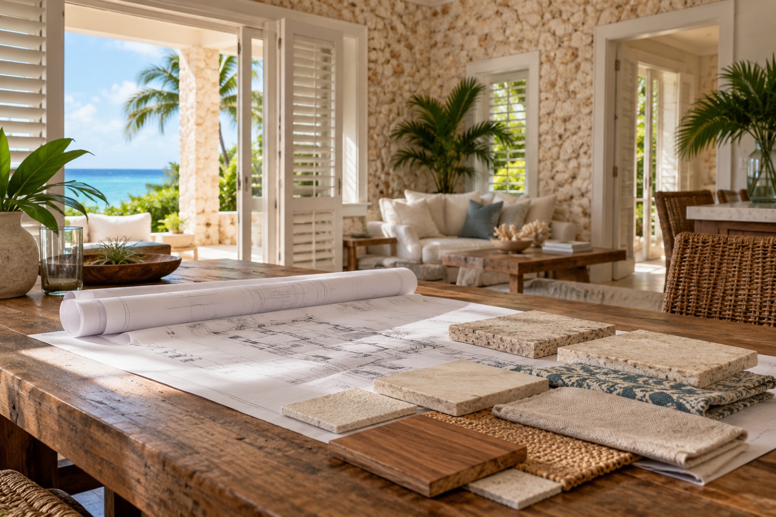 Renovation planning inside a Cayman home